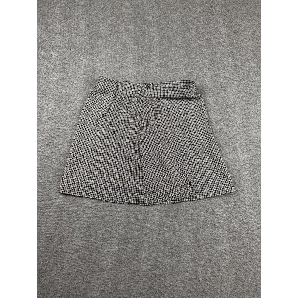 American Eagle Women's Black and White‎ Plaid Mini Skirt XS